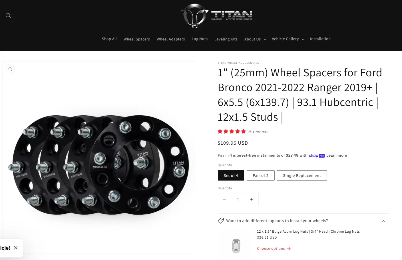 Ford Ranger Before/After with 1" wheel spacers Screenshot 2026-07-20 140721