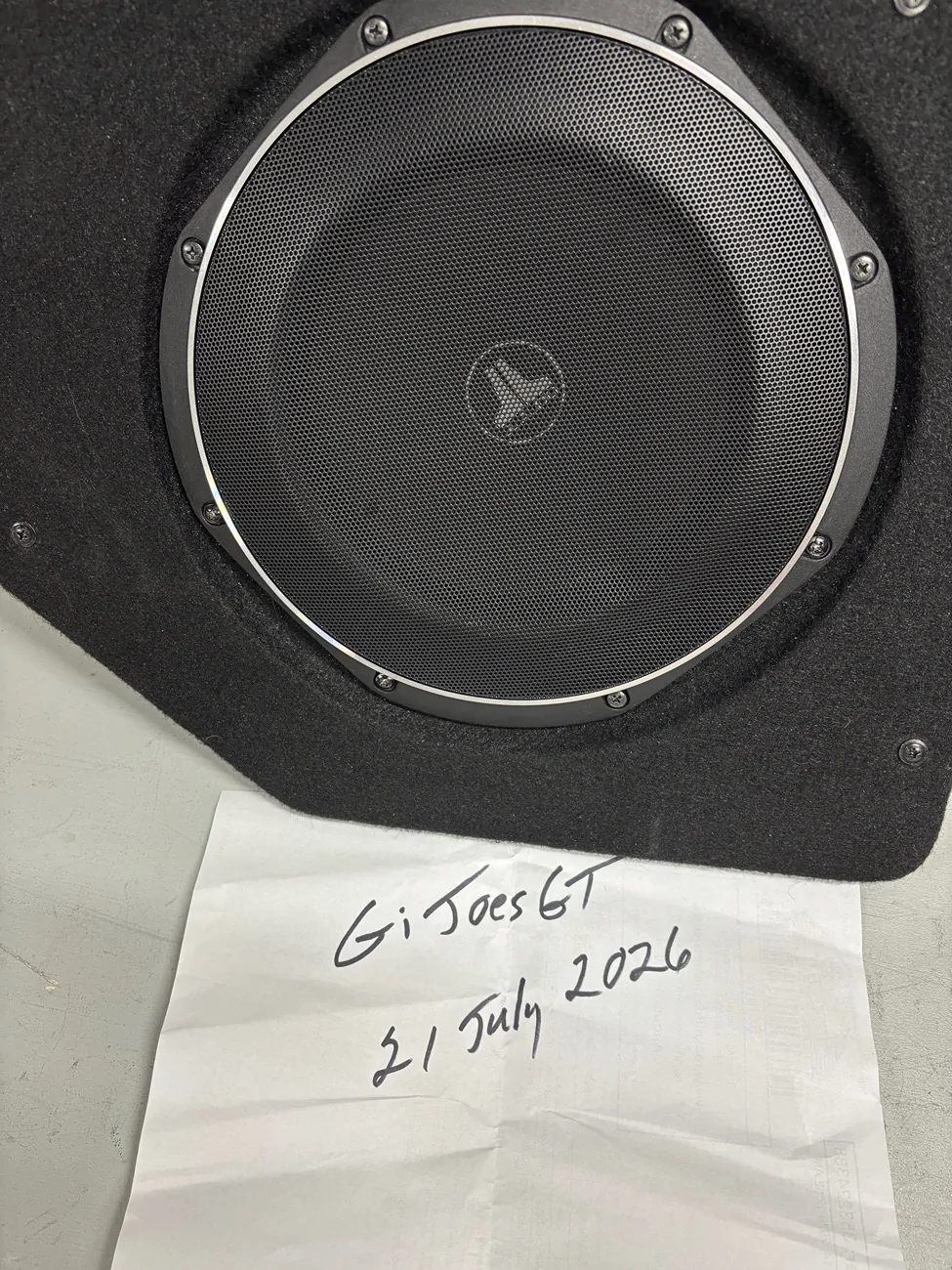 Ford Ranger JL AUDIO 10” sub and enclosure IMG_6066