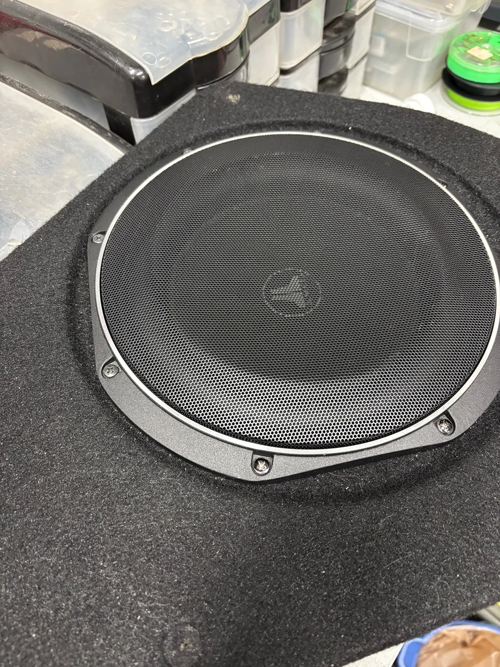 Ford Ranger JL AUDIO 10” sub and enclosure IMG_5998