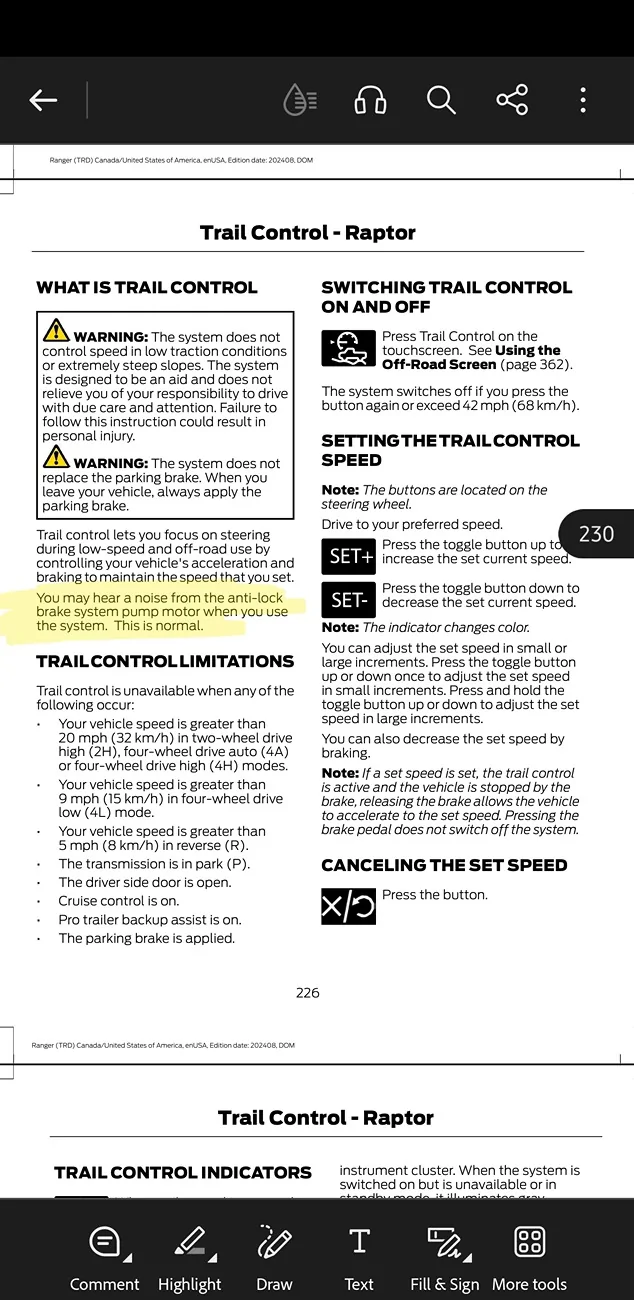 Ford Ranger Trail control…am I doing it wrong?? Screenshot_20260722_071406_Adobe Acrobat
