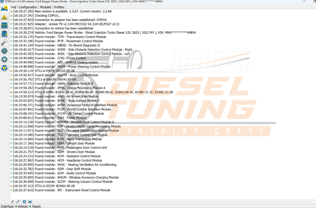 Ford Ranger FORScan NA Ranger 6th Gen (2024+) Crowdsourced Spreadsheet 01-module-list