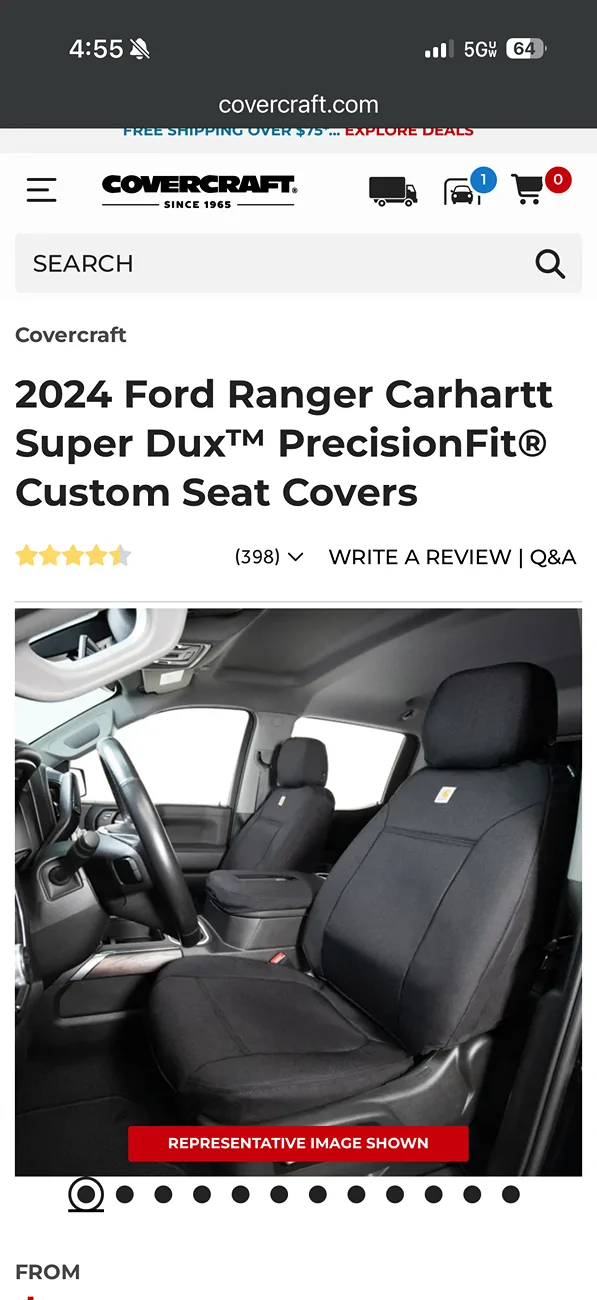 Ford Ranger Black Seats and Texas Summers! IMG_0474