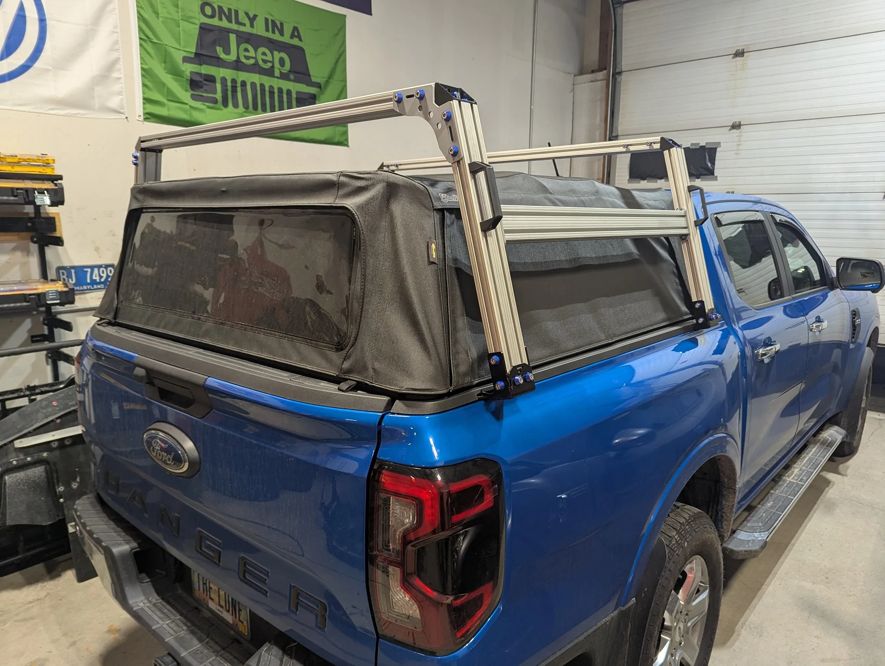 Ford Ranger Mounting an overland rack to the bed rails PXL_20250723_011840127