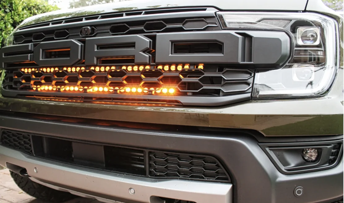Ford Ranger Dual Hidden Light Bars for the Ranger Raptor—See the Difference After Dark 2024+ Ford Ranger Raptor Dual Light Bars 1