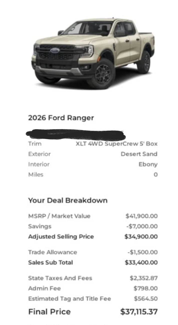 Ford Ranger Rookie Ranger Owner's Learning Log DriverSide3