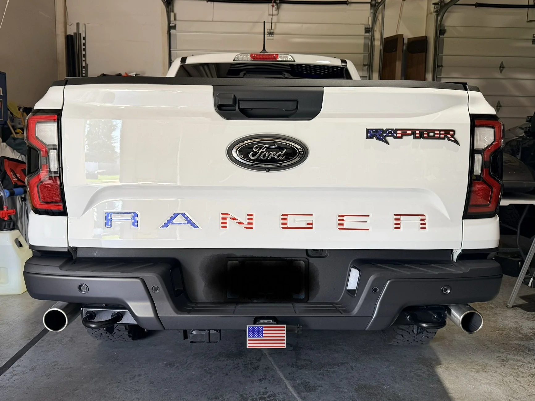 Ford Ranger Installed Tukskinz Raptor emblem and tailgate inserts IMG_4540