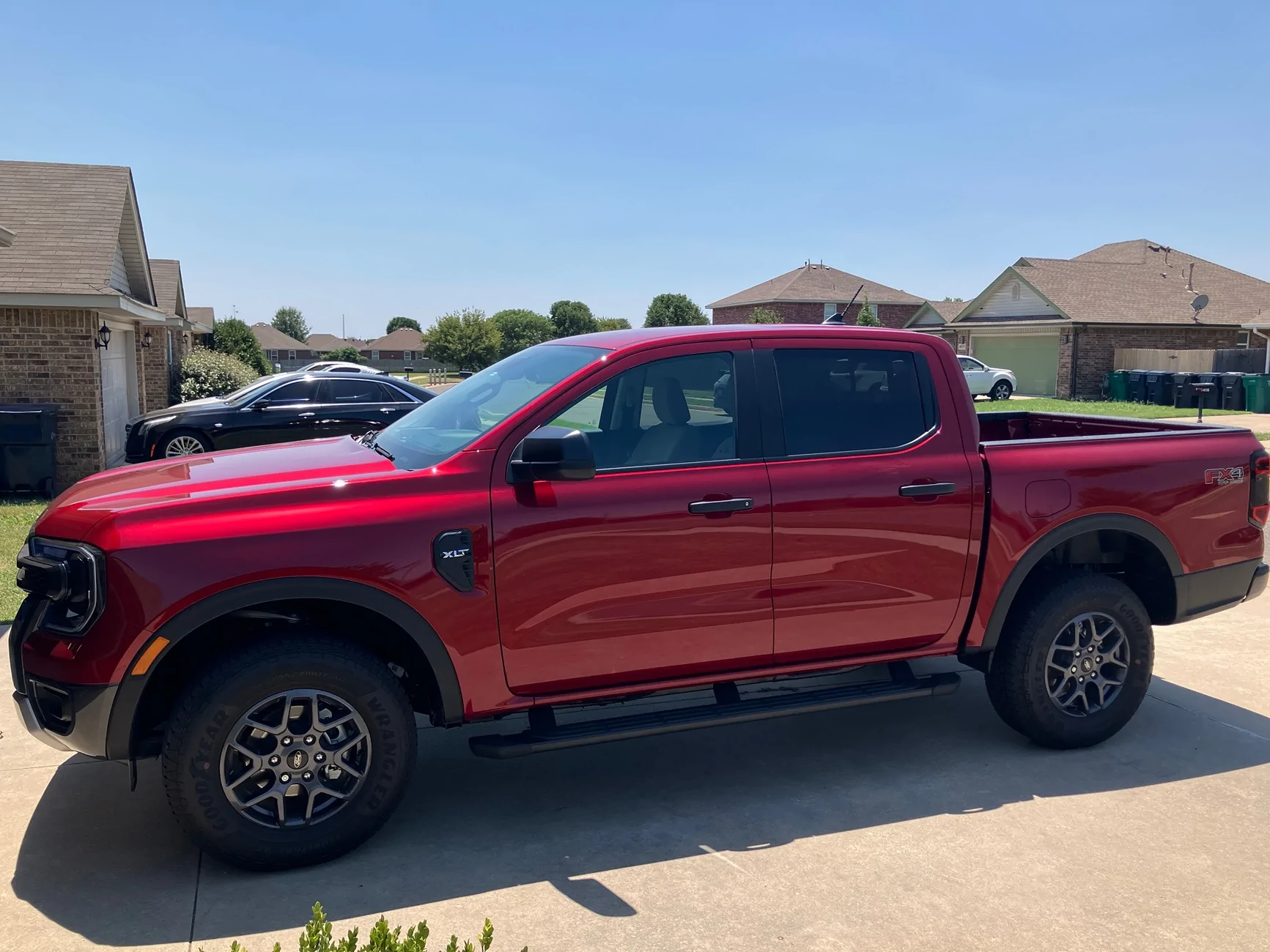 Ford Ranger 255/75/17 mud terrain tire fitment on stock setup IMG_5799