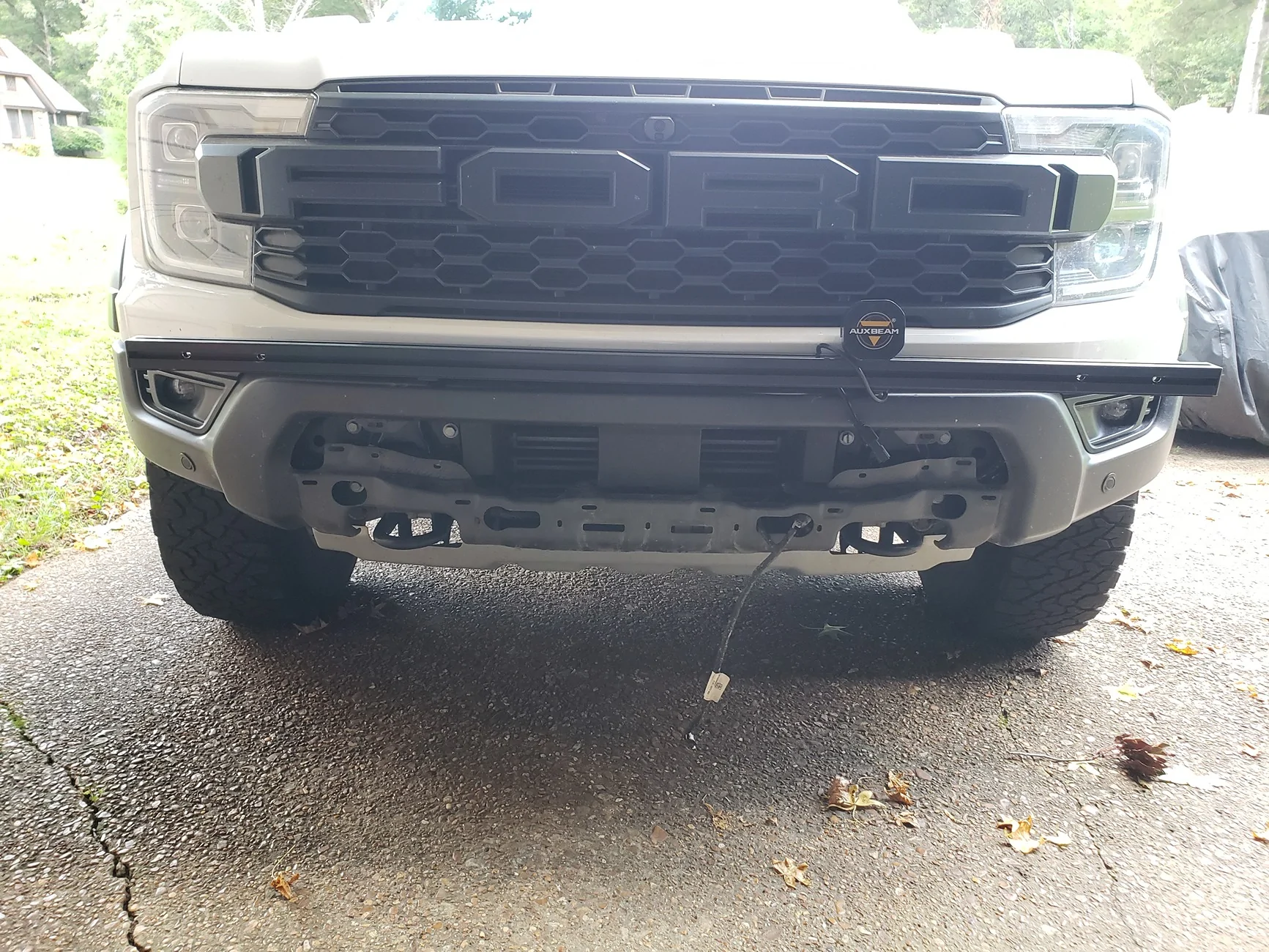 Ford Ranger 2026 Ranger Raptor Gray Front Bumper Piece removal for painting 20260813_134553