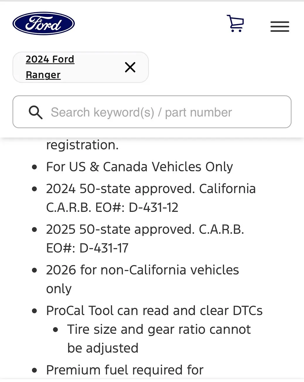 Ford Ranger Tune only works for 24 and 25 in California IMG_5976