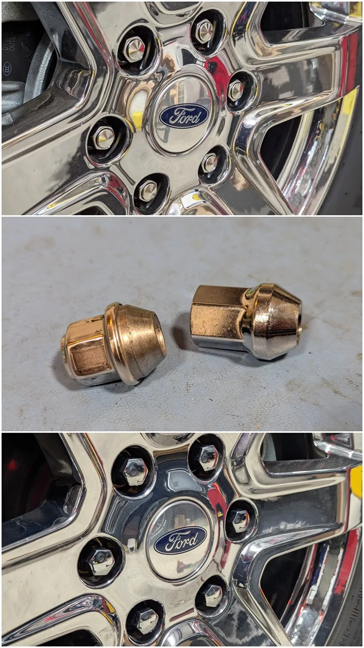 Ford Ranger What color are your lug nuts 20260818_140804-COLLAGE