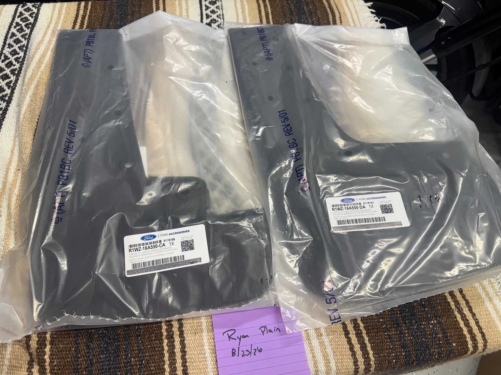 Ford Ranger Ranger Raptor Mud Flaps - Full Set IMG_4523