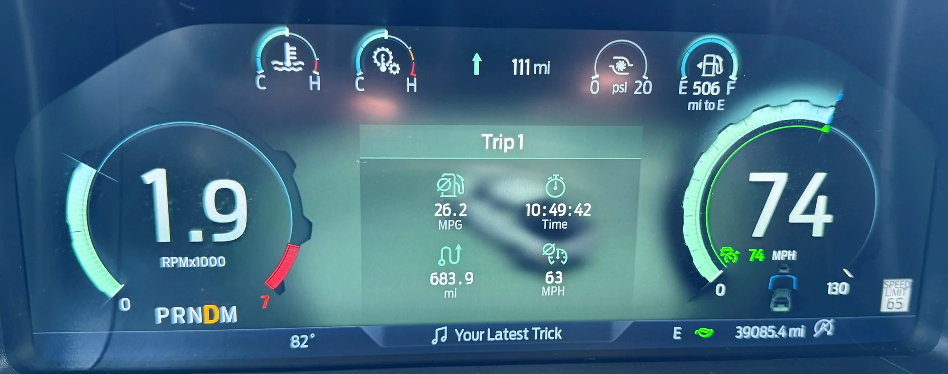 Ford Ranger 2.7L Fuel Economy guages
