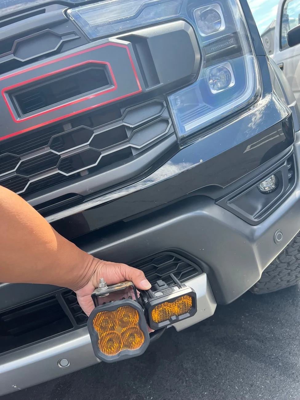 Ford Ranger Front bumper light brackets IMG_6493
