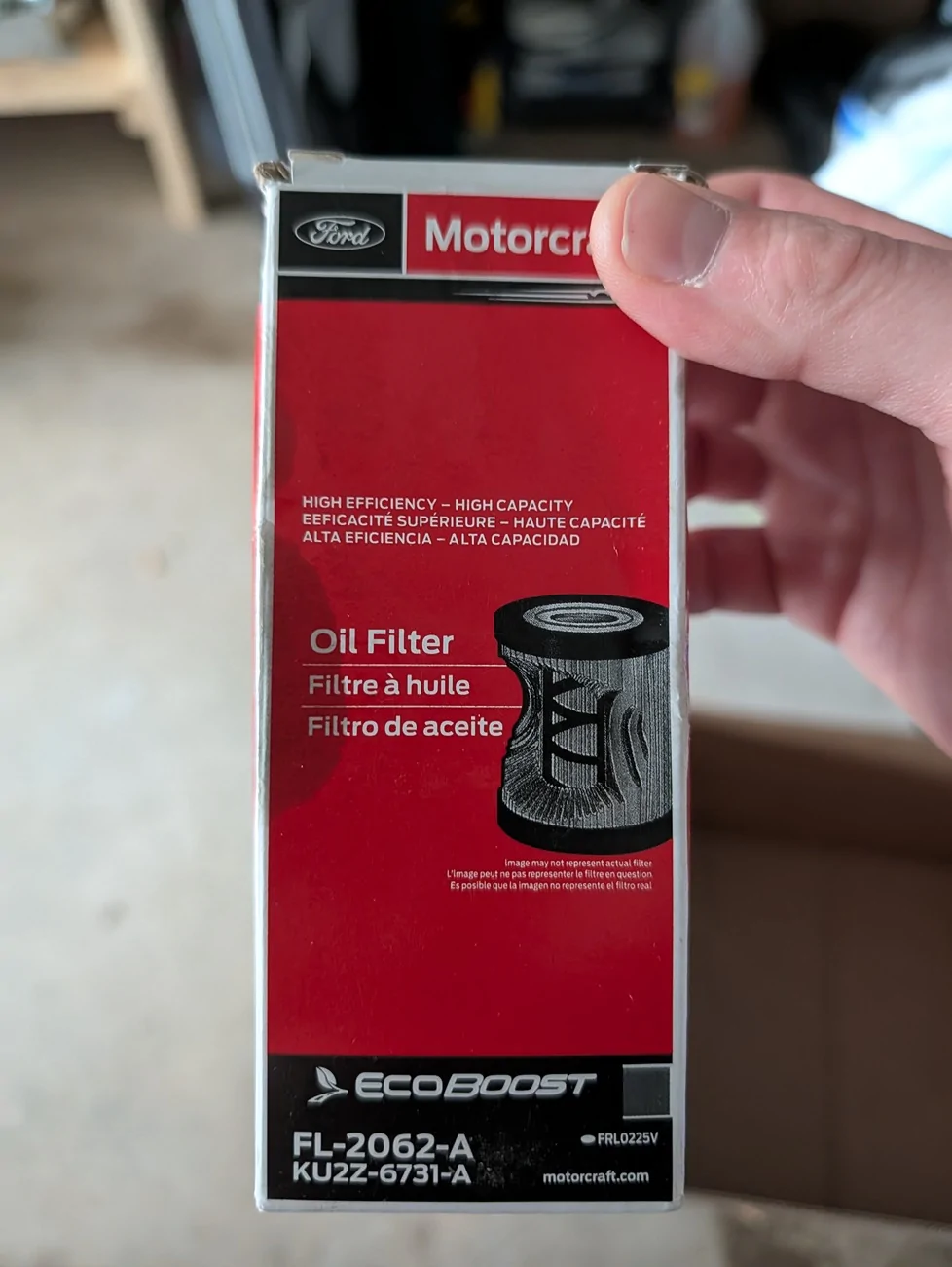 Ford Ranger Oil filter from Walmart 1724