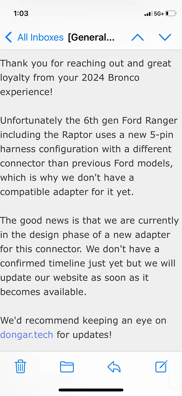 Ford Ranger Dash Cam Pigtail for Auto-dimming Mirror to install Dash Cam IMG_7460