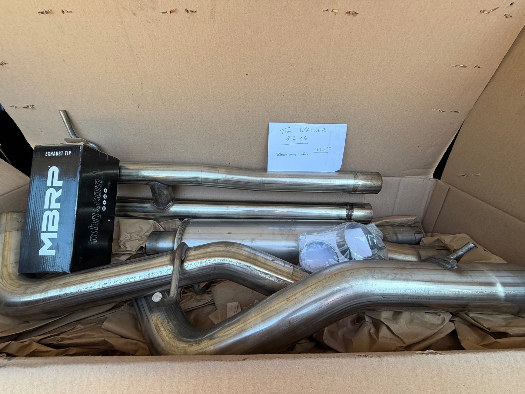 Ford Ranger MBRP Cat Back Exhaust SS fits 2024-2026 ranger IMG_7098