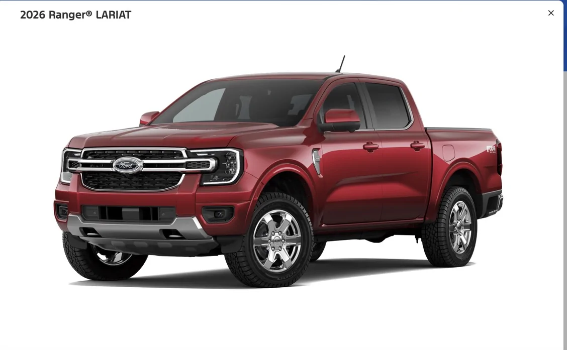Ford Ranger 2026 Ranger Lariat with 2.7 Ecobost is built and shipped! 1788551104658-n9