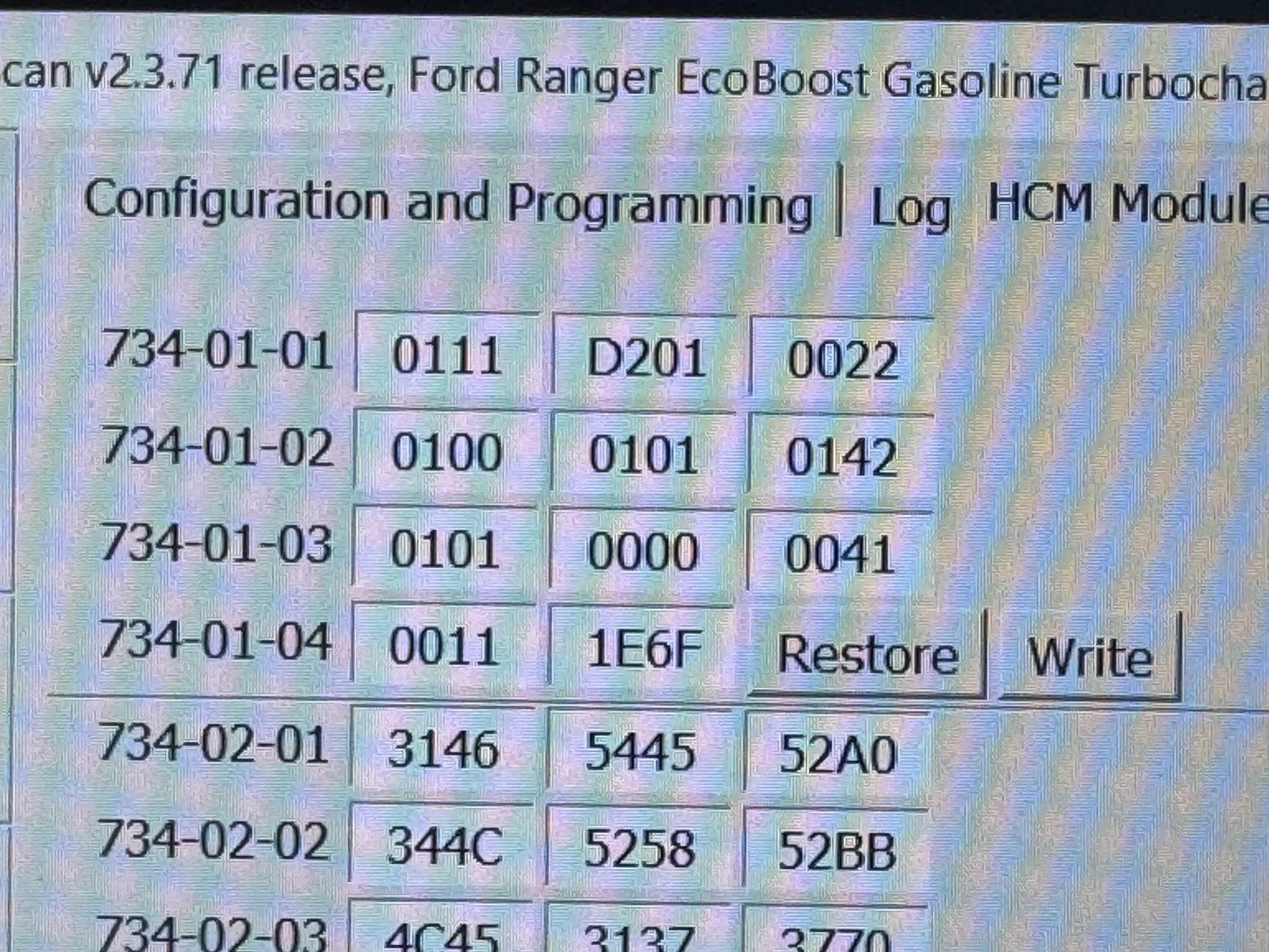 Ford Ranger FORScan NA Ranger 6th Gen (2024+) Crowdsourced Spreadsheet IMG_7970