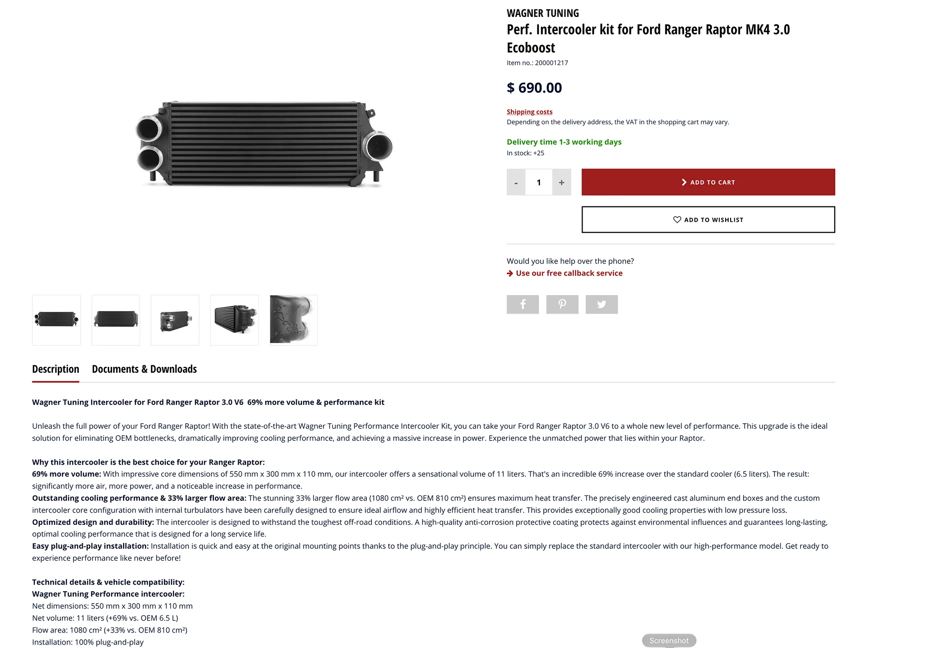 Ford Ranger Ranger Raptor Intercooler List Thread Screenshot 2026-09-07 at 9.33.42 PM
