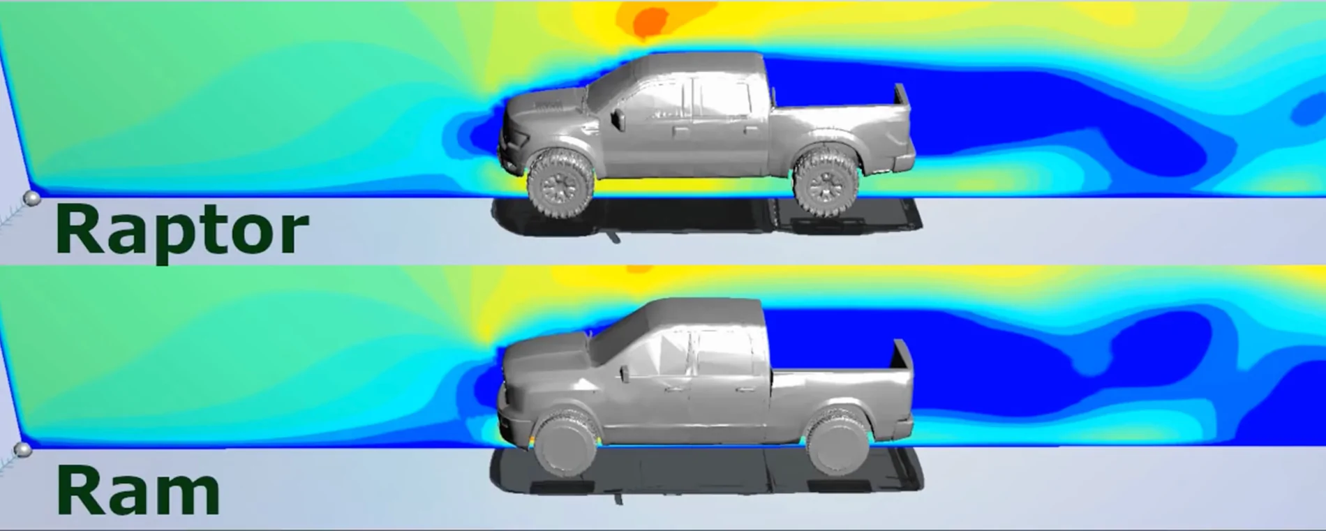 Ford Ranger Rear Window Ventilation / Air Flow Test pressures