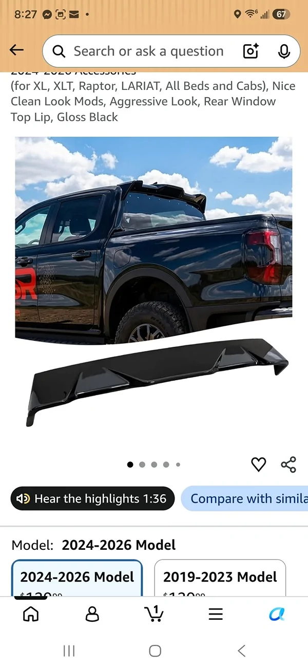 Ford Ranger Rear Window Ventilation / Air Flow Test Screenshot_20260909_202735_Amazon Shopping
