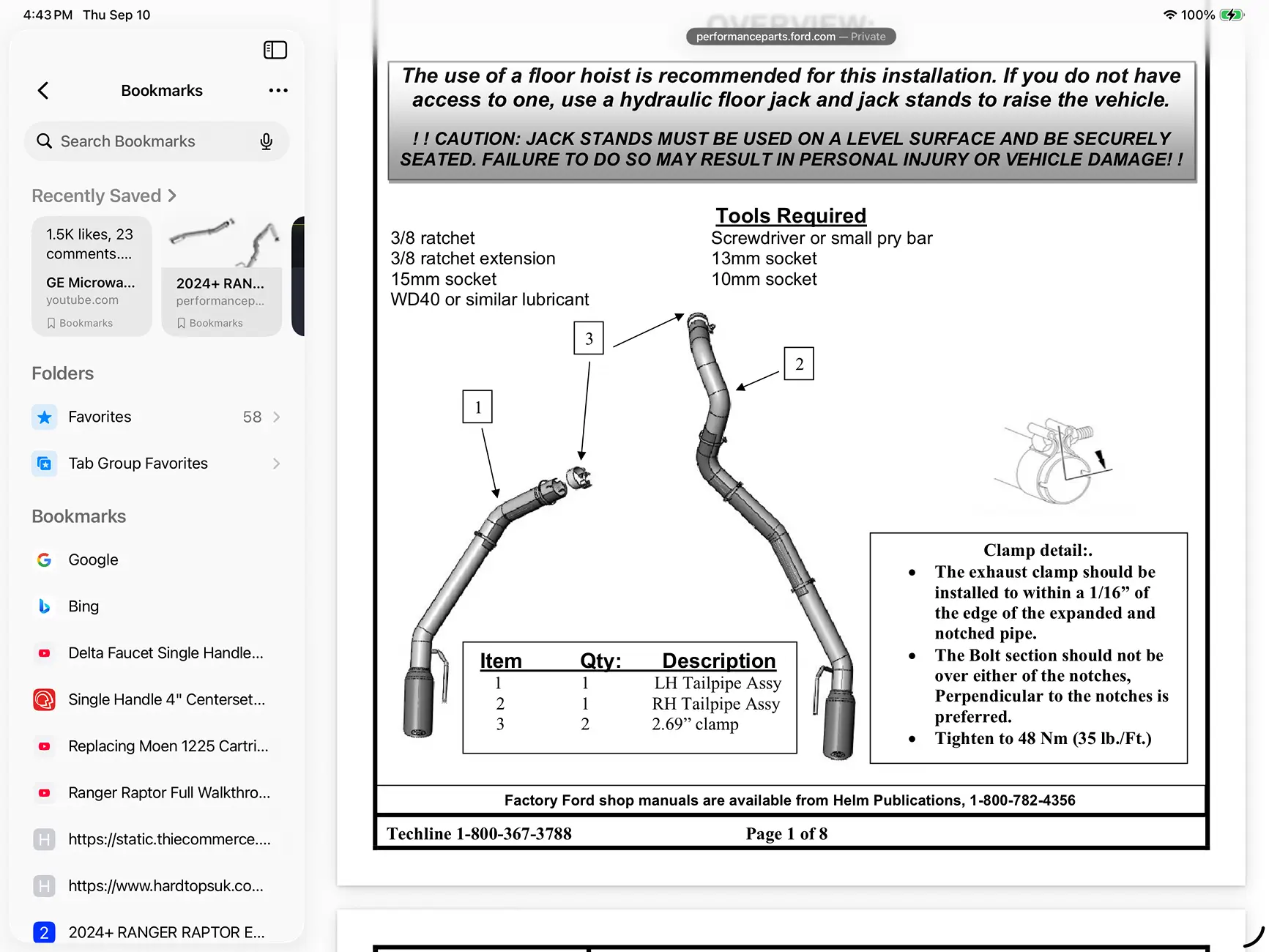 Ford Ranger Ranger Raptor Extreme Exhaust System by Borla - released by Ford Performance Parts IMG_3768