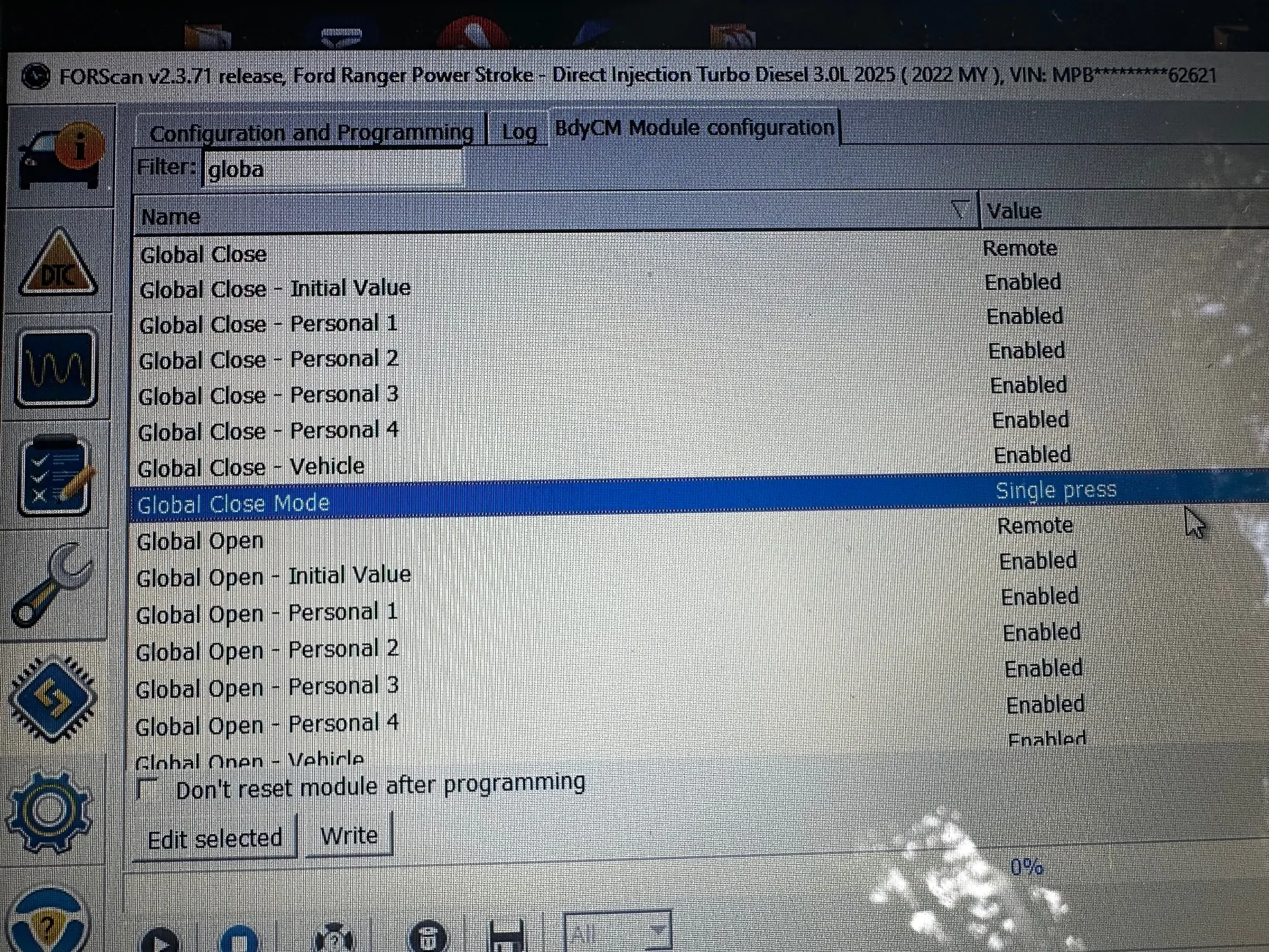 Ford Ranger FORScan NA Ranger 6th Gen (2024+) Crowdsourced Spreadsheet IMG_1009