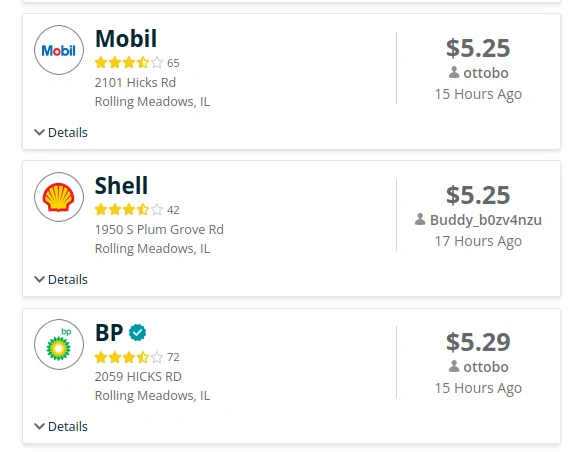 Ford Ranger Gas Prices $4.99 Chicago Suburbs [Admin Warning: No Politics] 525gas