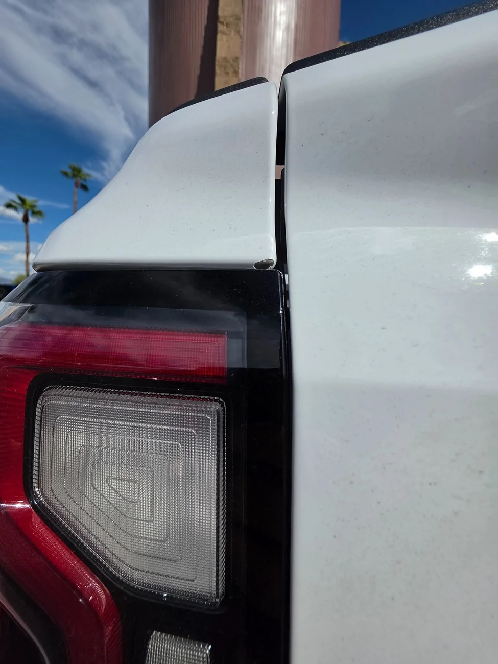 Ford Ranger Paint chipping above the tail light 20260921_142946