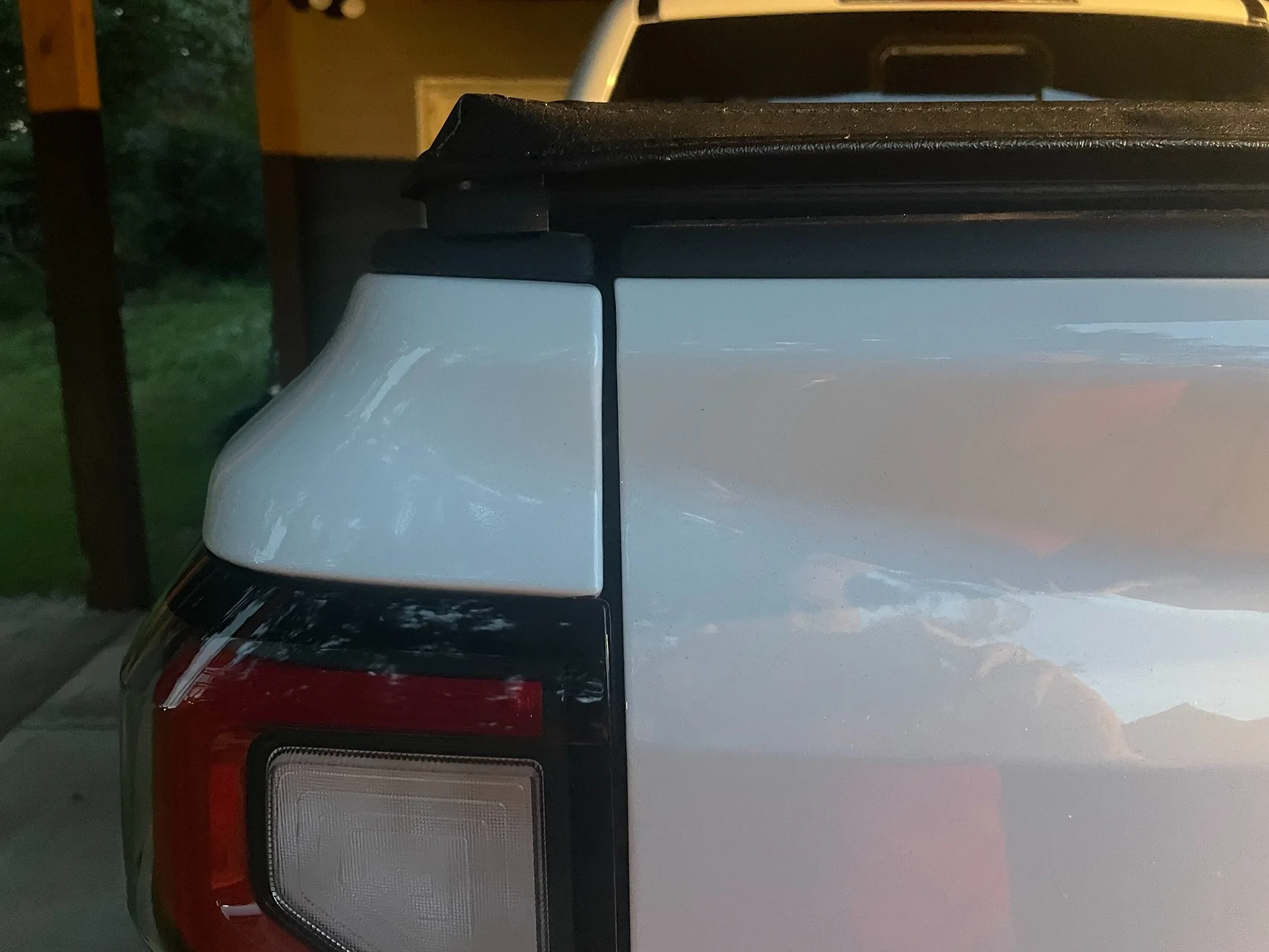 Ford Ranger Paint chipping above the tail light IMG_7572