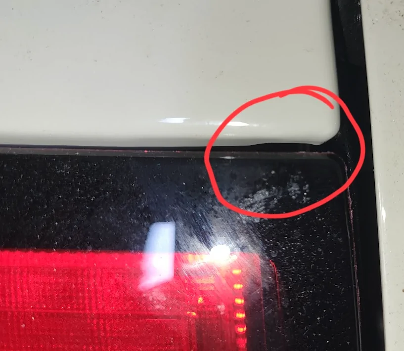Ford Ranger Paint chipping above the tail light RearFenderChi