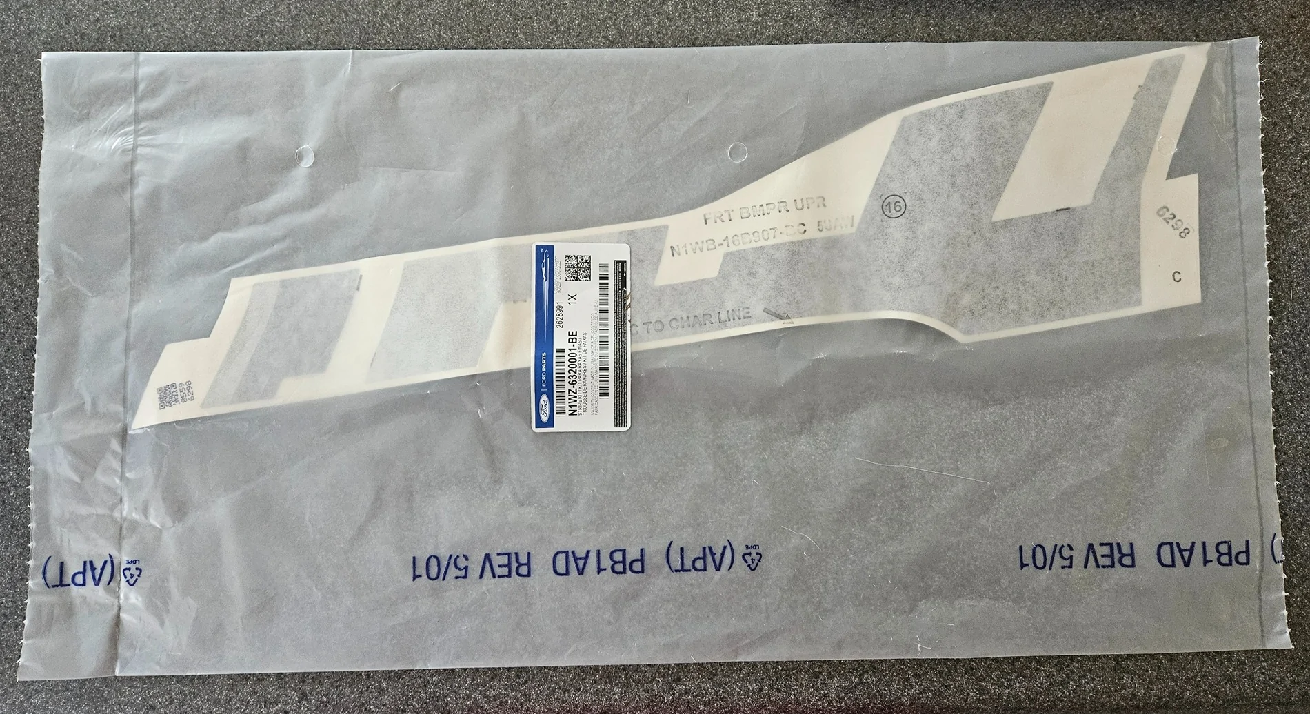 Ford Ranger Added missing decal on front bumper 20260925_101433
