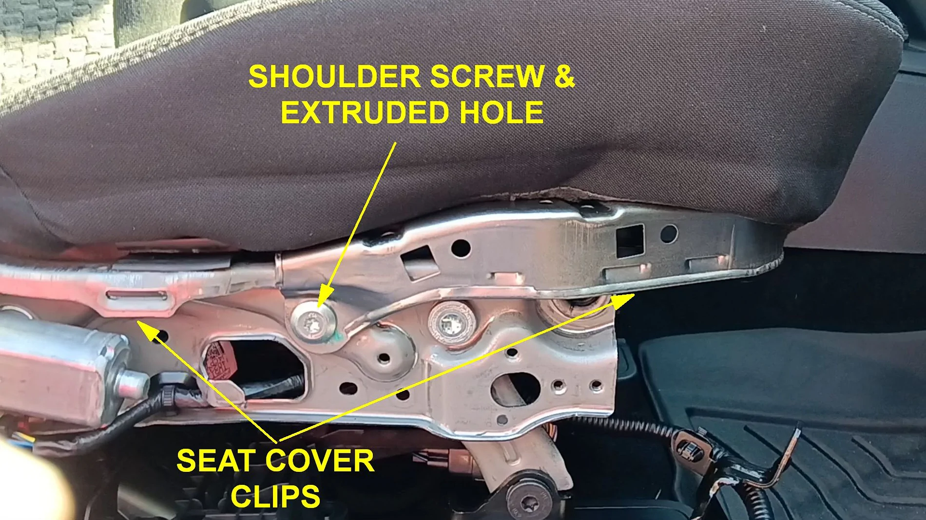 Ford Ranger Anyone have a rattle? I think I found mine. 26Ranger-Repair_Passenger Seat clicking_02