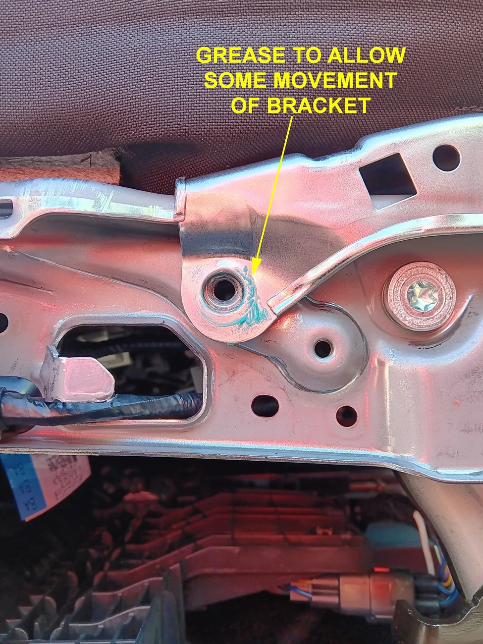 Ford Ranger Anyone have a rattle? I think I found mine. 26Ranger-Repair_Passenger Seat clicking_03