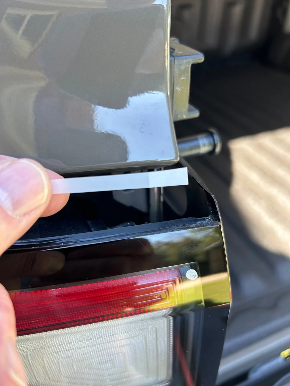 Ford Ranger Paint chipping above the tail light IMG_6492