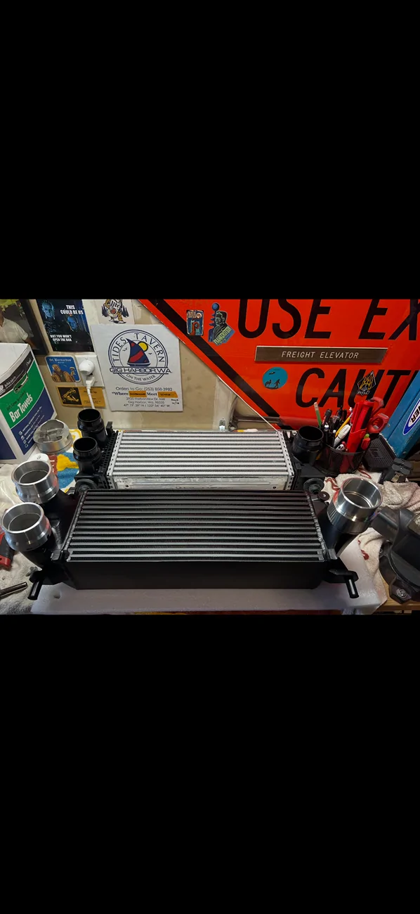 Ford Ranger Intercooler comparison - stock spot vs big chungus IMG_0963