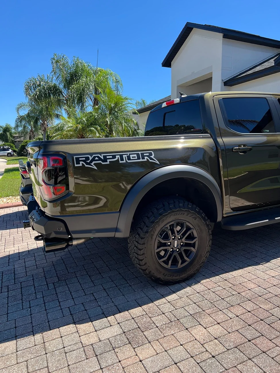 Ford Ranger AWE SWITCHPATH Exhaust paired with Addictive Desert Design Phantom rear bumper. IMG_4405