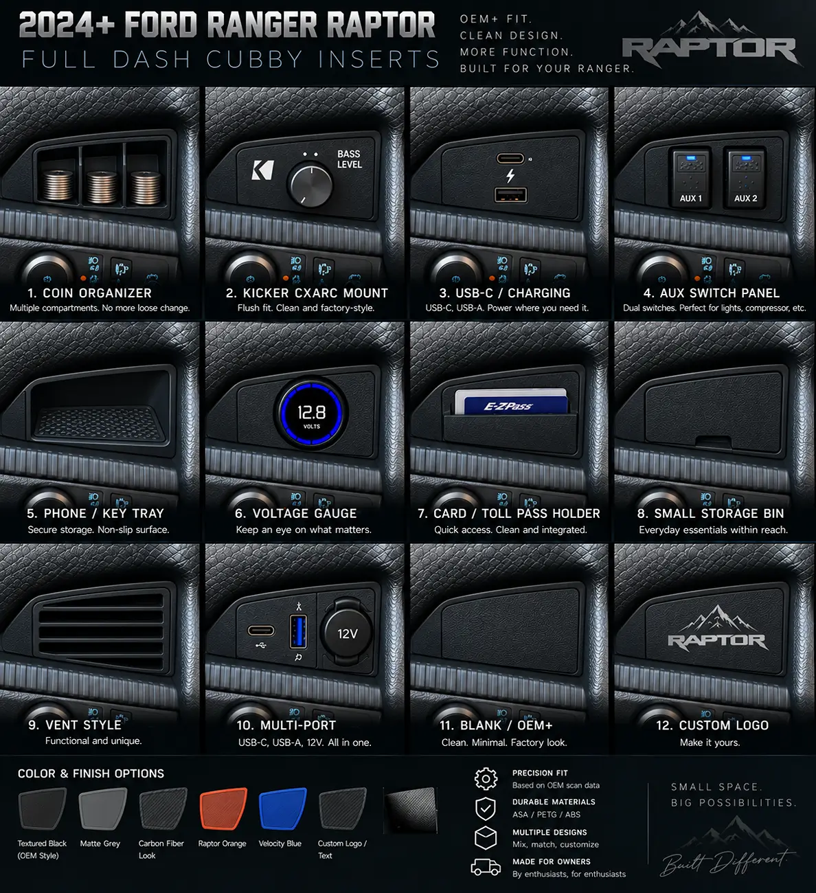 Ford Ranger Would you buy a fitted insert for this wasted dash cubby? 2024+ Ranger 891BD8A0-C22F-47F6-9F53-6359B421CA7A