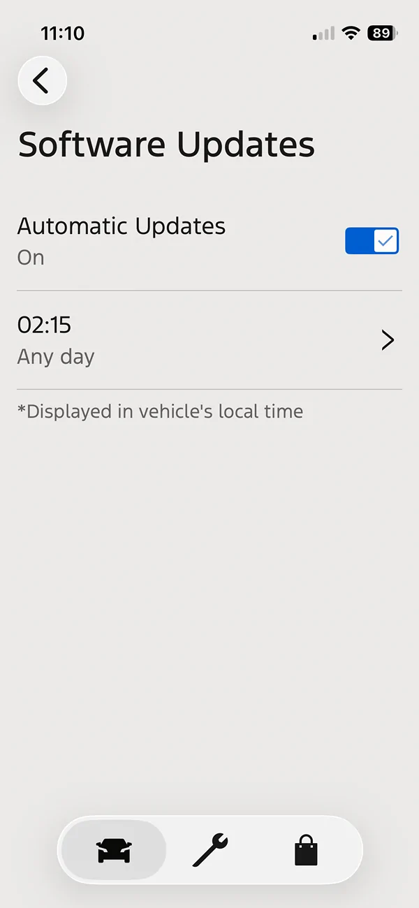 Ford Ranger Over the air update last night, wonky first start IMG_0938