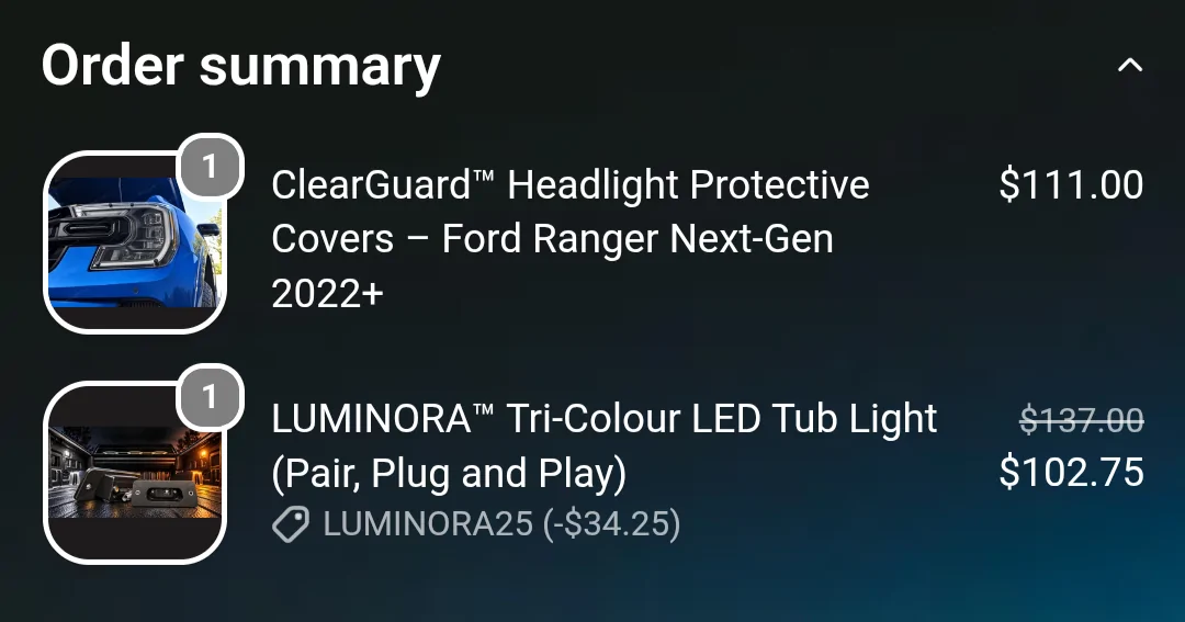 Ford Ranger 🔥 NEW RELEASE! Meet LUMINORA™ – The Ultimate Tri Colour Plug & Play LED Tub Light Upgrade! (Exclusive Ranger6g Offer) Screenshot_20261020-112250