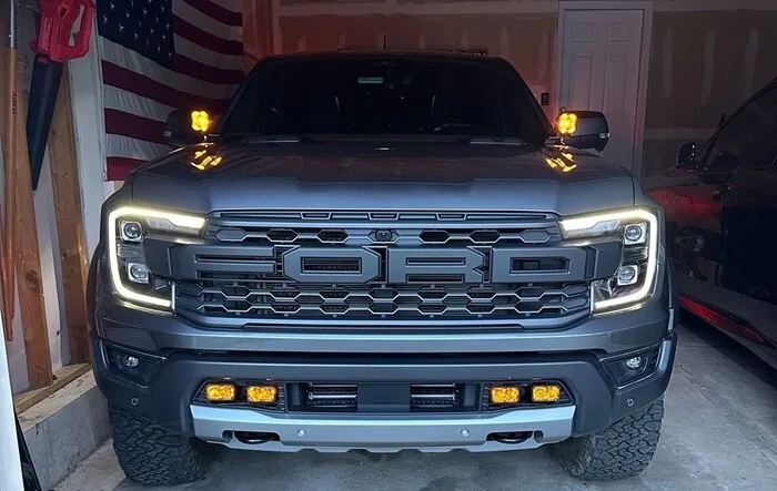 Ditch Lights Installed with Amber Backlight