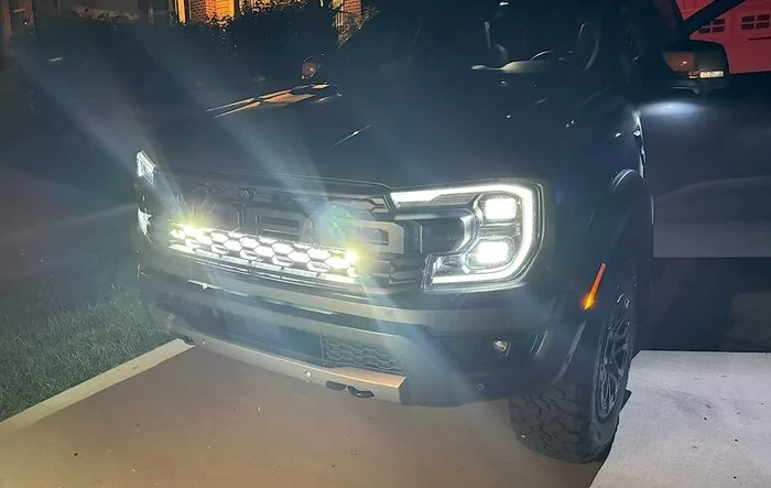 Raptor LED Stealth Light Bar Installed