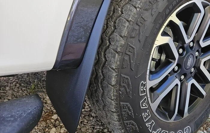 Mud flaps, finally! by Motorcraft mudflaps installed
