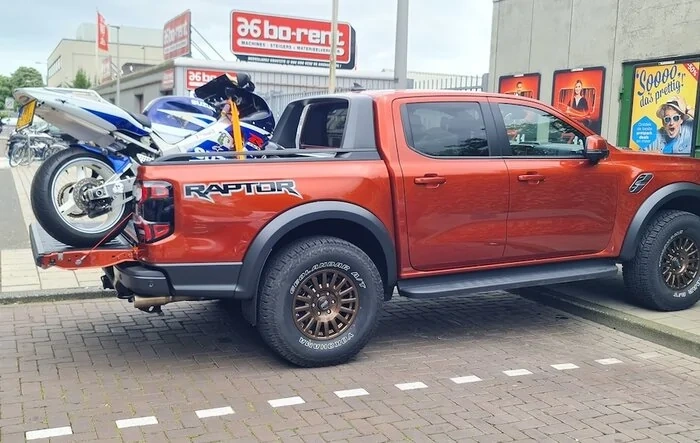 Pictures of your Rangers with Dirtbike(s) in the bed!