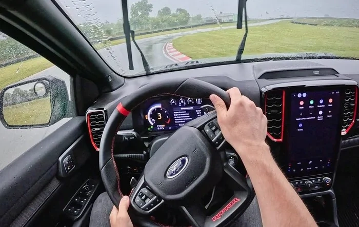 Drifting the Ranger Raptor on a Track