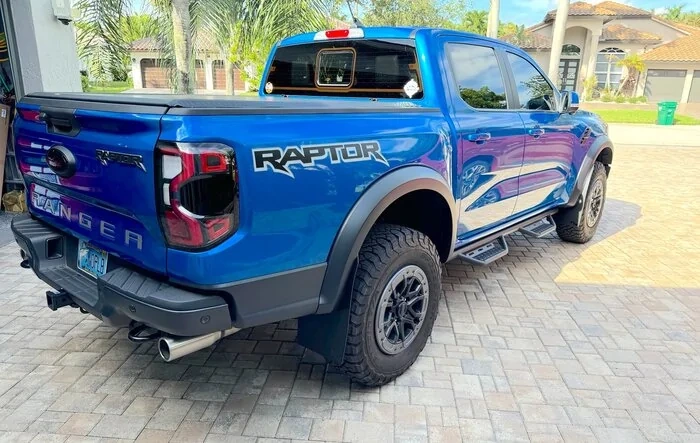 RokBlokz Mud Flaps installed on Ranger Raptor