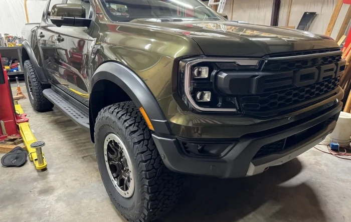 Leveled Ranger Raptor on Bronco Sasquatch Wheels/Tires