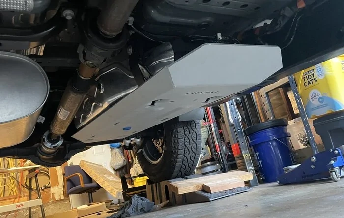 RIVAL 4x4 Fuel Tank Skid Plate Installed
