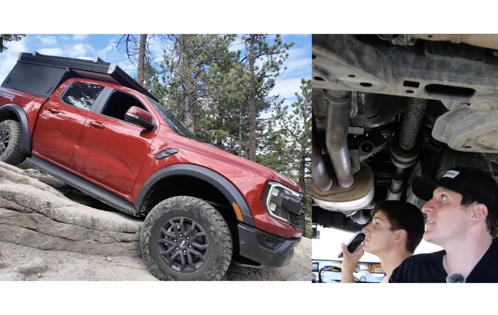 Tacoma TrailHunter vs Ranger Raptor in Off-Road Rock Crawling Challenge & Underbody Damage / Skids Inspection Comparison
