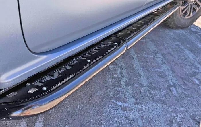 Hot Metal Fab Rock Sliders on Raptor Ranger